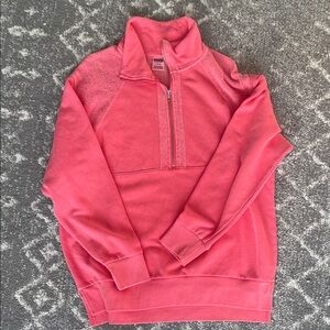 PINK Victoria's Secret Women's Zip-Up Sweater - Coral